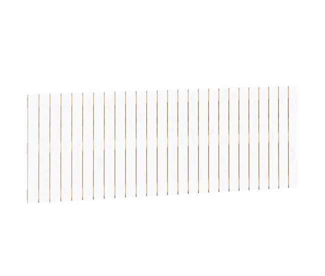 Vidaxl cabecero de cama de pared madera maciza pino blanco 166x3x60 cm