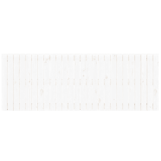 vidaXL Cabeceira de parede 166x3x60 cm madeira de pinho maciça branco