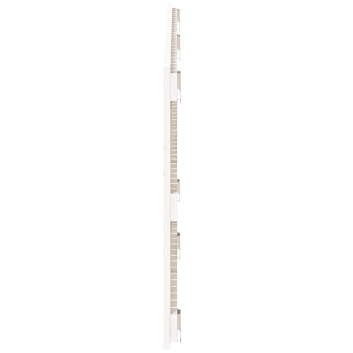 vidaXL Cabeceira de parede 166x3x60 cm madeira de pinho maciça branco