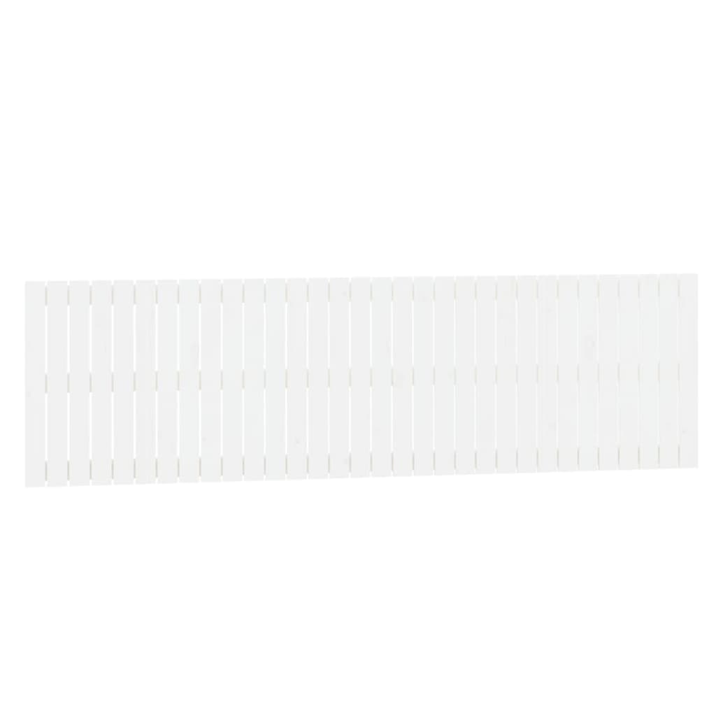 Vidaxl cabecero de cama pared madera maciza pino blanco 204x3x60 cm