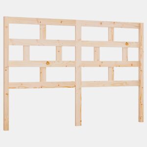 vidaXL Cabeceira de cama 146x4x100 cm pinho maciço
