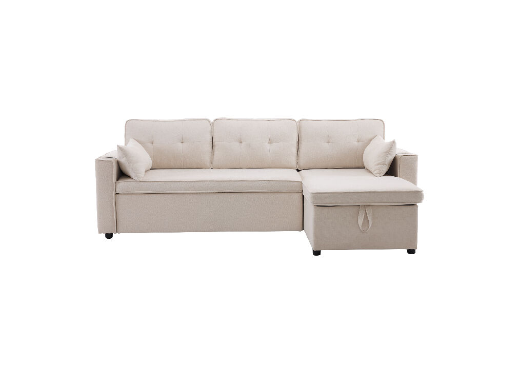 Chaise longue reversible convertible en cama de algodón