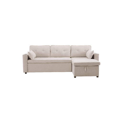 Sofá Cama reversível conversível 3 lugares,bege