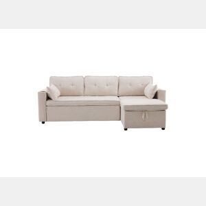Sofá Cama reversível conversível 3 lugares,bege