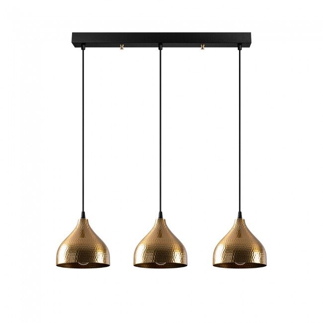 Regleta colgante asney 18 oro 3 luces marca wonderlamp