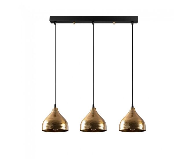 Regleta colgante asney 18 oro 3 luces marca wonderlamp