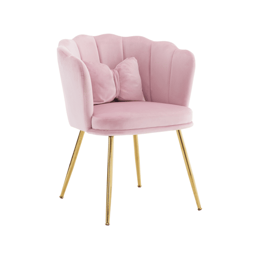 Conjunto de 6 candeirâoes de veludo,rosa