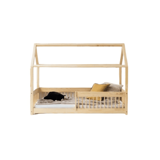 Cama infantil cabine de madeira Montessori Mila 80x140cm 70x140cm