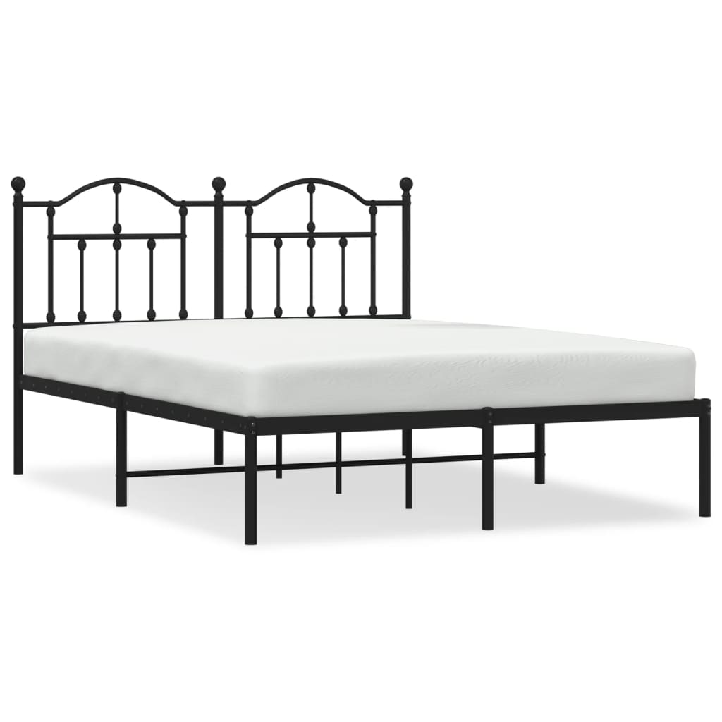Estructura de cama 135x190 Negro