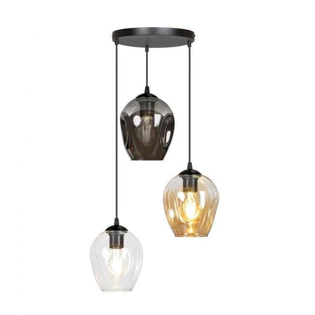 Lámpara colgante domos mix 3 luces marca wonderlamp