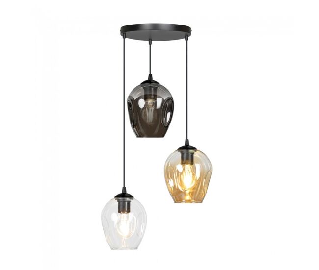 Lámpara colgante domos mix 3 luces marca wonderlamp