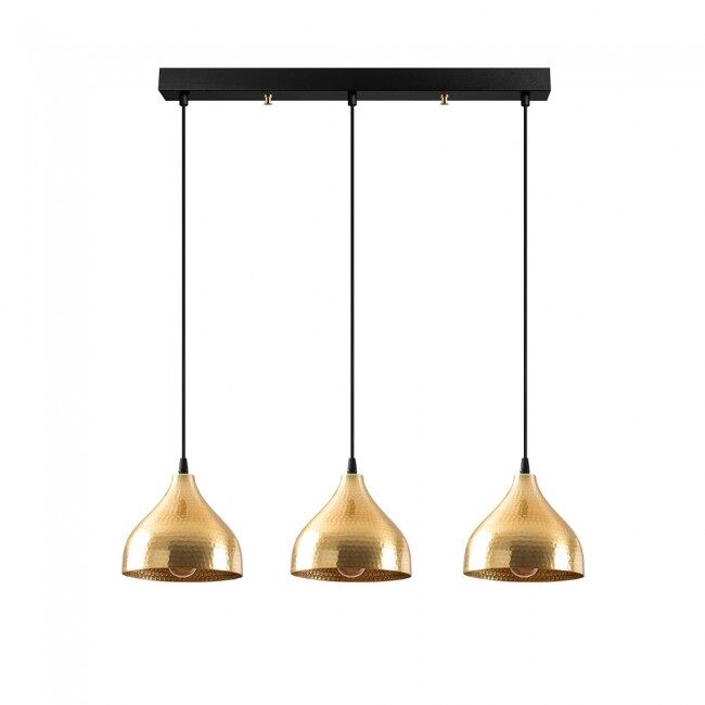 Regleta de techo asney 18 oro (3 luces) moderno