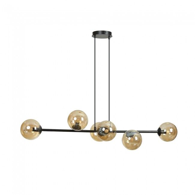 Lámpara de techo palma ámbar 6 luces marca wonderlamp