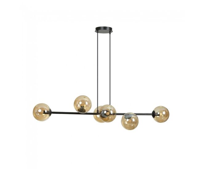 Lámpara de techo palma ámbar 6 luces marca wonderlamp