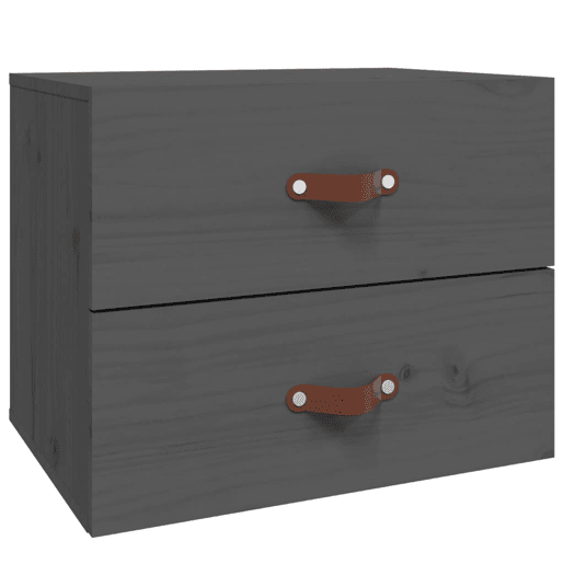 vidaXL Mesa de cabeceira de parede 50x36x40 cm cinzento vidaXL Mesa de cabeceira de parede 50x36x40 cm cinzento