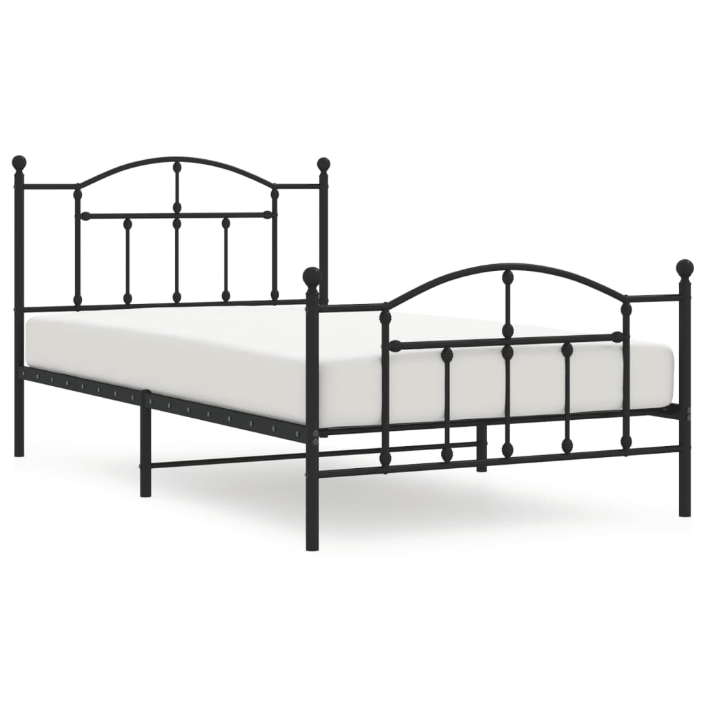 Estructura de cama 100x200 Negro