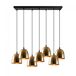 Lámpara colgante Asney 18 Vintage (7 luces) Metal Retro Lámpara colgante Asney 18 Vintage (7 luces) Metal Retro Dorado