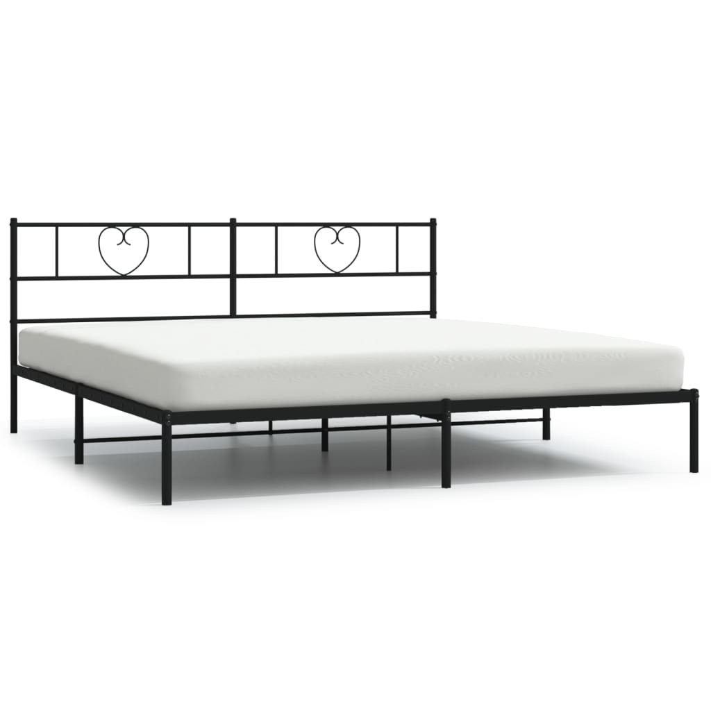 Estructura de cama 200x200 Negro