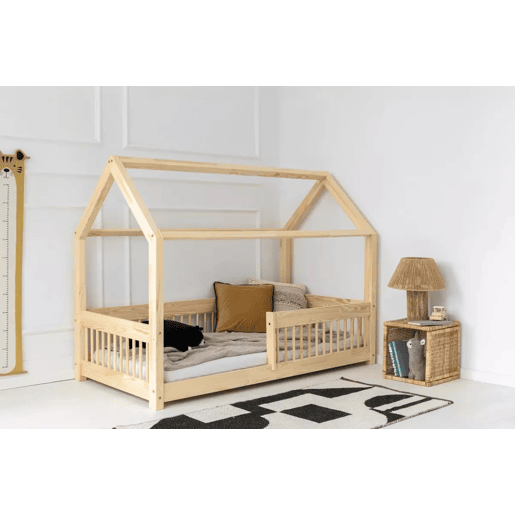 Cama infantil cabana de madeira Montessori Mila 80x140cm 90x200cm