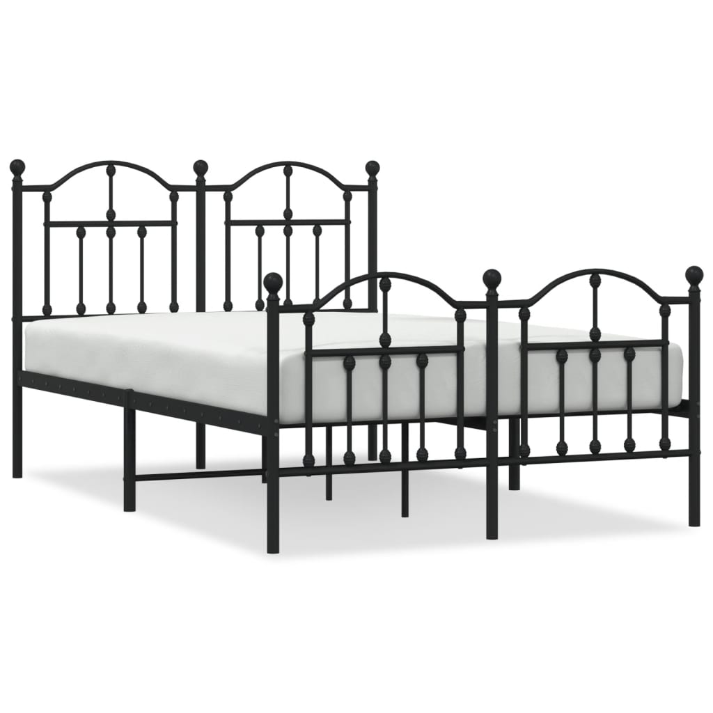 Estructura de cama 120x200 Negro