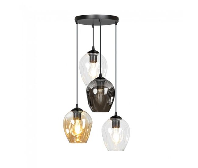 Lámpara colgante domos mix 4 luces marca wonderlamp