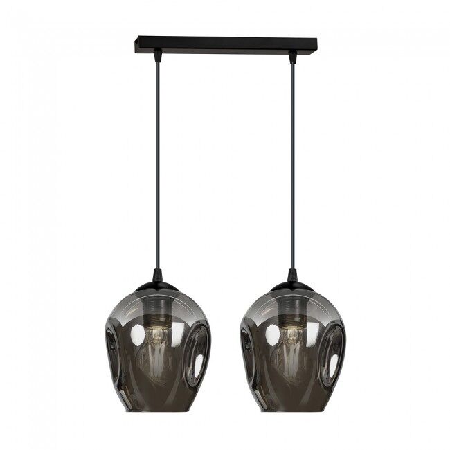 Regleta de techo domos grafito 2 luces marca wonderlamp