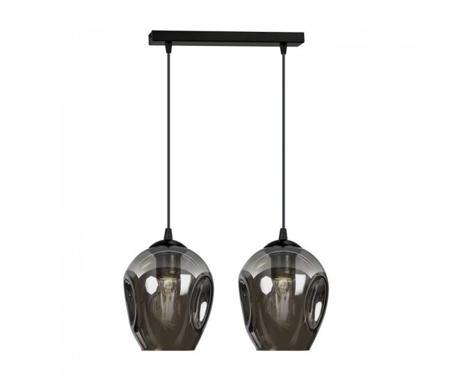 Regleta de techo domos grafito 2 luces marca wonderlamp