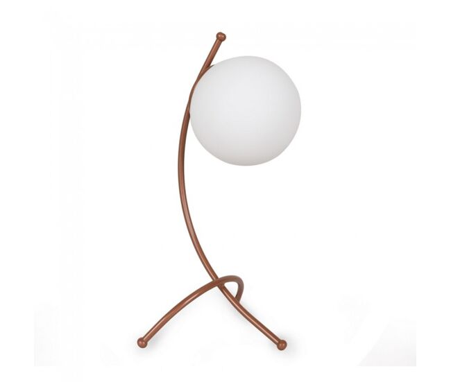 Lámpara de mesa kelen opal cobre marca wonderlamp