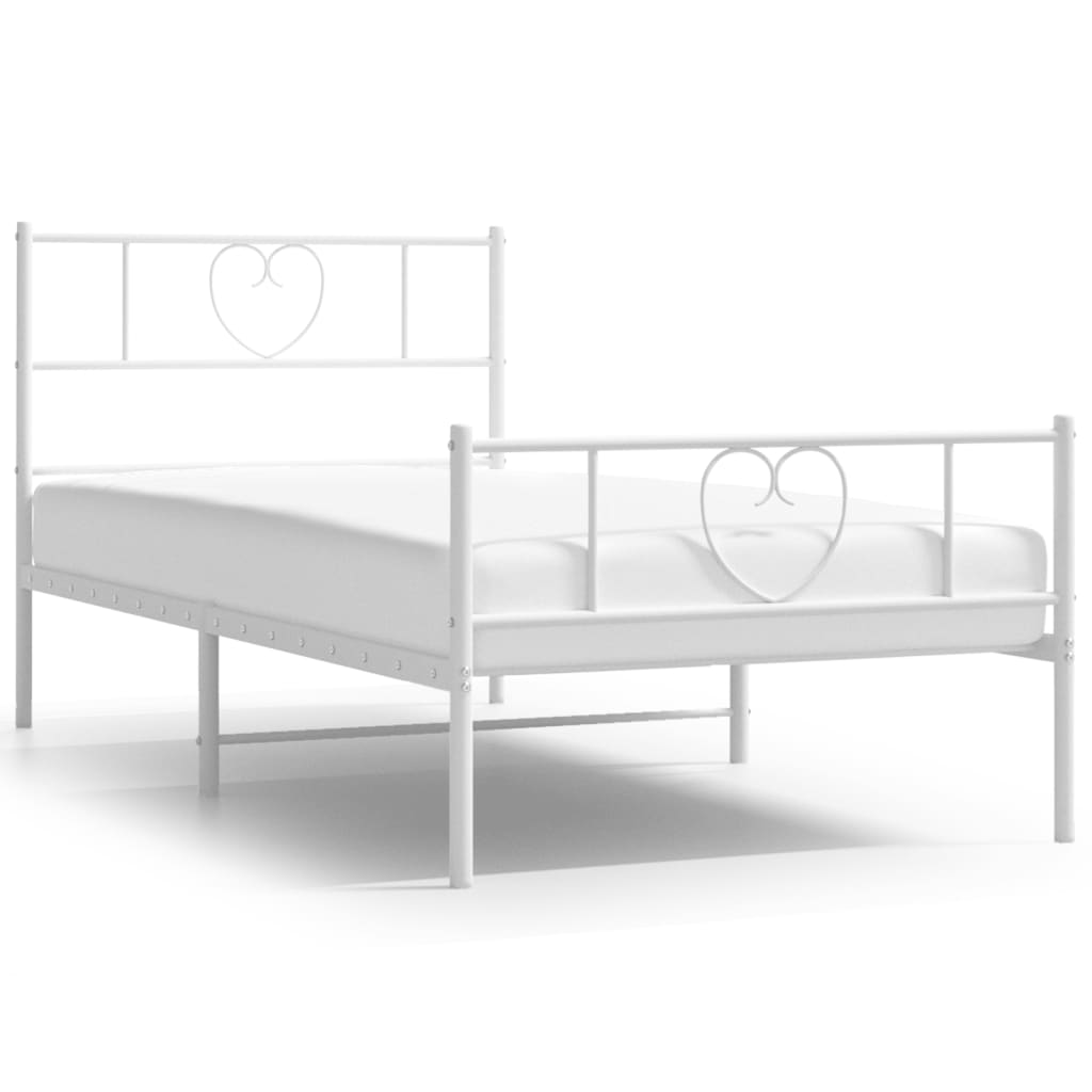 Estructura de cama 75x190 Blanco