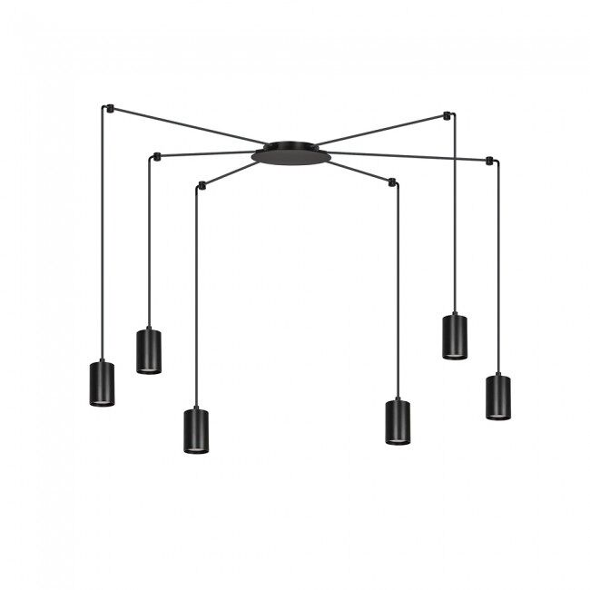 Lámpara colgante finder 6 luces marca wonderlamp