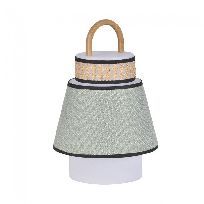 Lámpara portátil de exterior LED Singapour (4W) Algodón - Bambú Gris