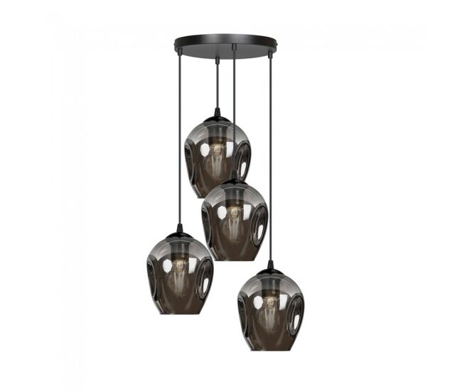 Lámpara colgante domos grafito 4 luces marca wonderlamp