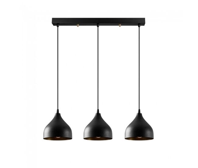 Regleta colgante asney 18 negro 3 luces marca wonderlamp