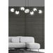 Lámpara de techo Palma (8 luces) Cristal - Metal Moderno Lámpara de techo Palma (8 luces) Cristal - Metal Moderno Transparente
