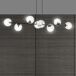 Lámpara de techo Palma (8 luces) Cristal - Metal Moderno Lámpara de techo Palma (8 luces) Cristal - Metal Moderno Transparente