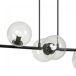 Lámpara de techo Palma (8 luces) Cristal - Metal Moderno Lámpara de techo Palma (8 luces) Cristal - Metal Moderno Transparente