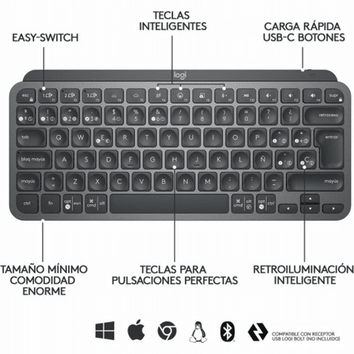 Teclado Logitech 920-010488 Preto QWERTY