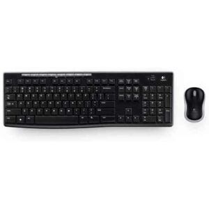 Rato e Teclado Logitech LGT-MK270-US Preto Inglês EEUU QWERTY Qwerty US