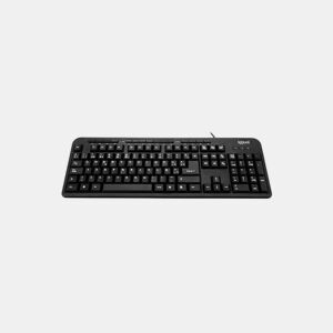 Teclado iggual CK-BASIC-120T QWERTY USB Preto Espanhol Macaco (1 Peça)