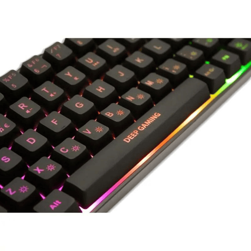 Teclado CoolBox DG-TEC65-RGB Preto Qwerty espanhol