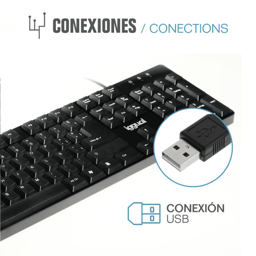 Teclado iggual CK-FRAMELESS-105T Preto Teclado iggual CK-FRAMELESS-105T Preto