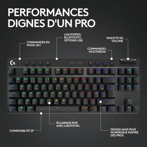 Teclado Logitech 920-012131 Preto Teclado Logitech 920-012131 Preto