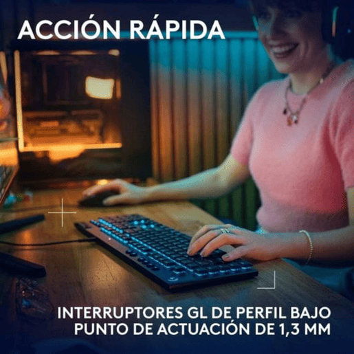 Teclado e Rato Logitech 920-012943 Preto Qwerty espanhol QWERTY