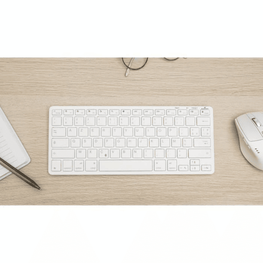 Teclado Bluestork Azerty Francês Branco Teclado Bluestork Azerty Francês Branco