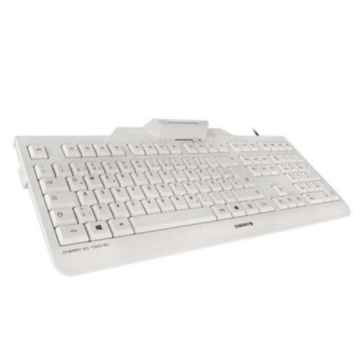 Teclado com Leitor Cherry JK-A0100ES-0 Branco