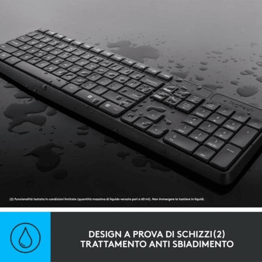 Teclado Logitech Cinzento QWERTY Teclado Logitech Cinzento QWERTY