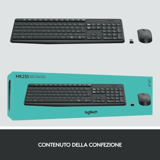 Teclado Logitech Cinzento QWERTY Teclado Logitech Cinzento QWERTY