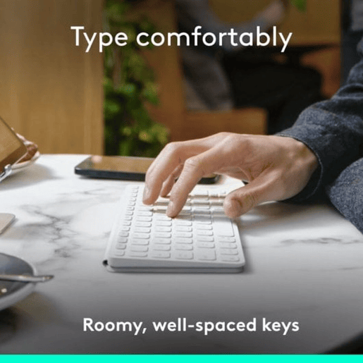 Teclado Logitech Branco QWERTY Teclado Logitech Branco QWERTY