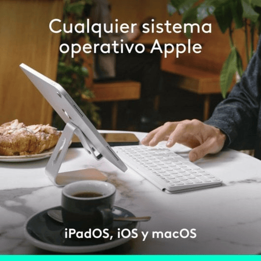 Teclado Logitech Branco QWERTY Teclado Logitech Branco QWERTY