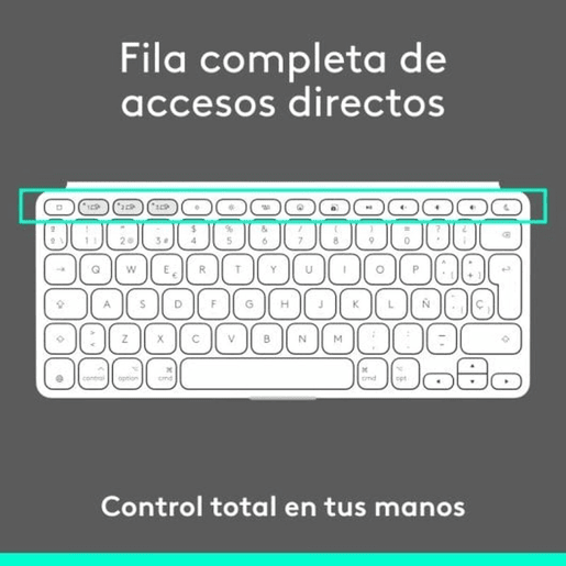 Teclado Logitech Branco QWERTY Teclado Logitech Branco QWERTY